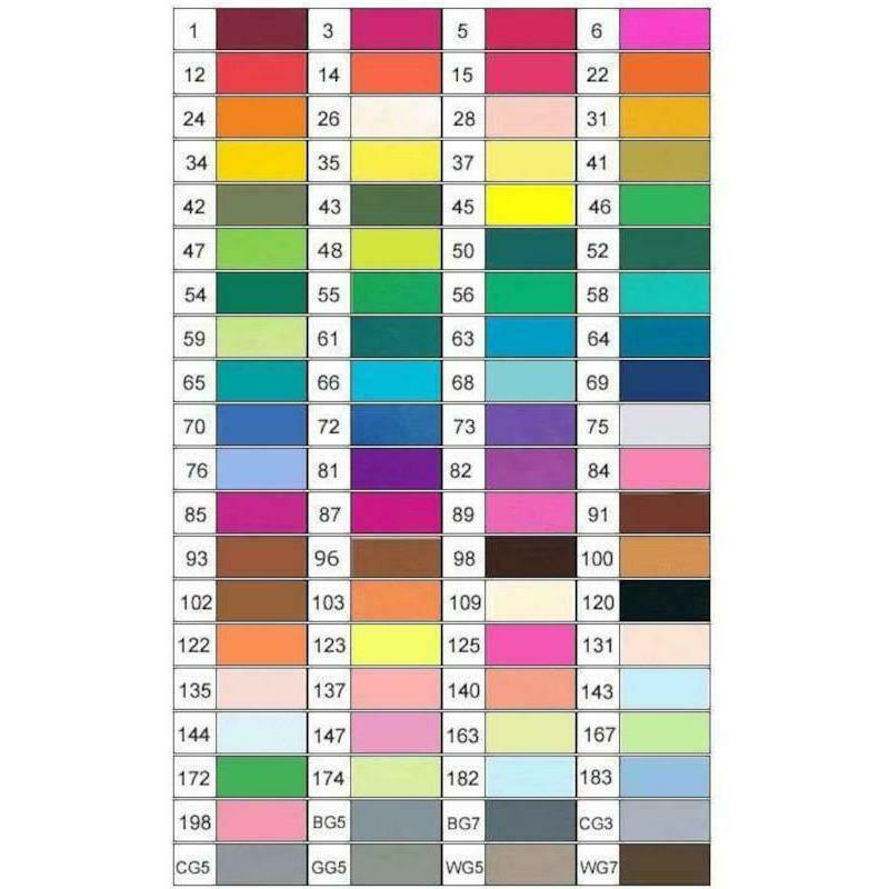 Alcohol-Based Markers - Alcohol-Based Marker Set - TouchNew T7 - Original 80 colors set