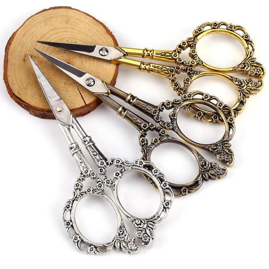Craft & Office Scissors - Vintage Scissors with Floral Design -