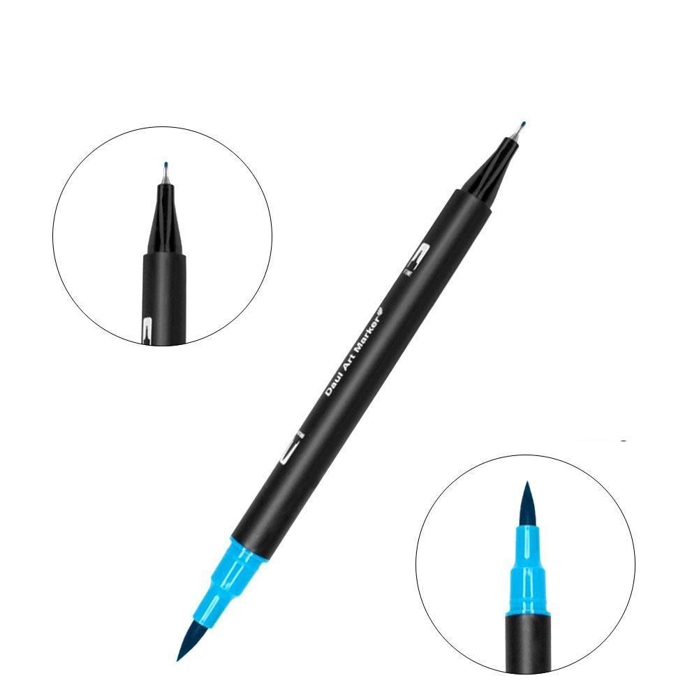Markers - Dual Tip Brush Pen Set -