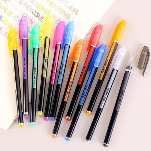 Gel pens - Gel Pen Set - Neon Color -