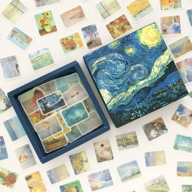 Decorative Stickers - Stickers - 200 Assorted Stickers - Van Gogh