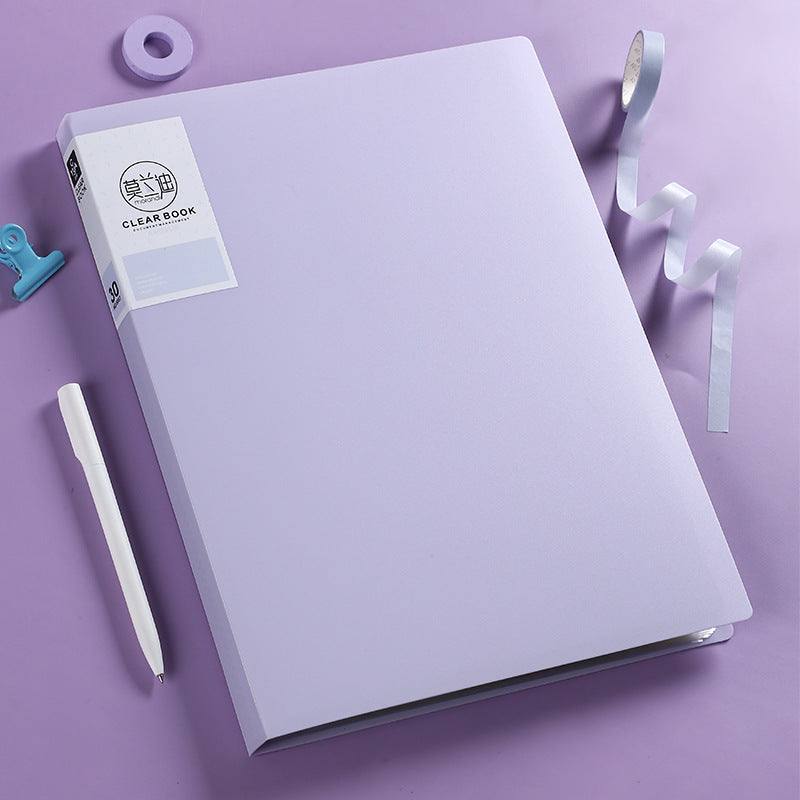 Presentation Book - Presentation Book - Clear Book - Purple / 30