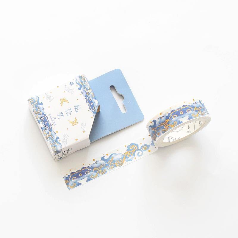 Decorative Tape - Washi Tape Set - Classic Designs - Blue