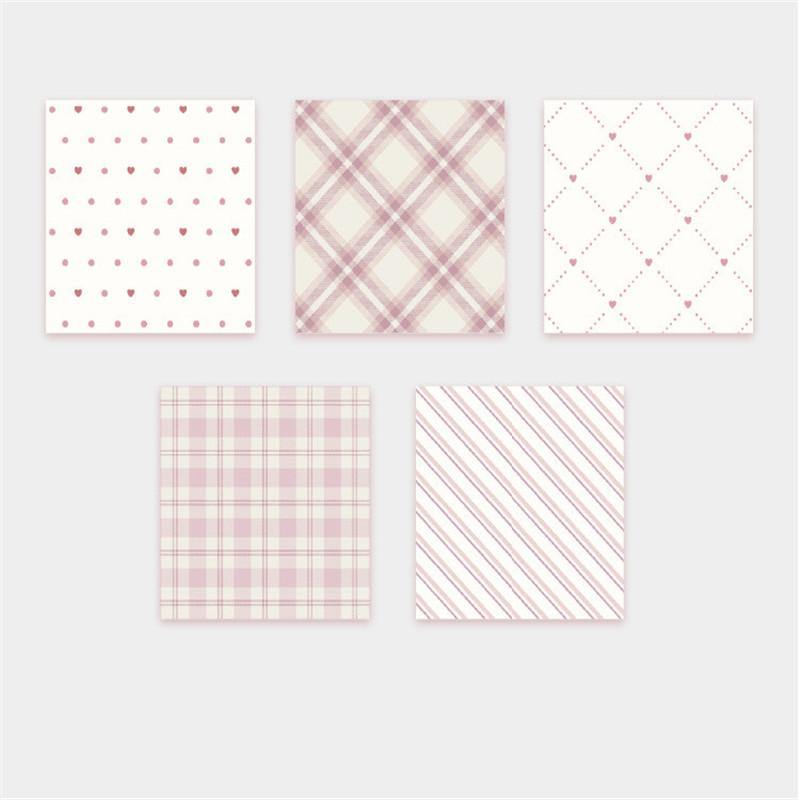 Scrapbooking Paper - Decorative Paper - Grid Pattern - Peach