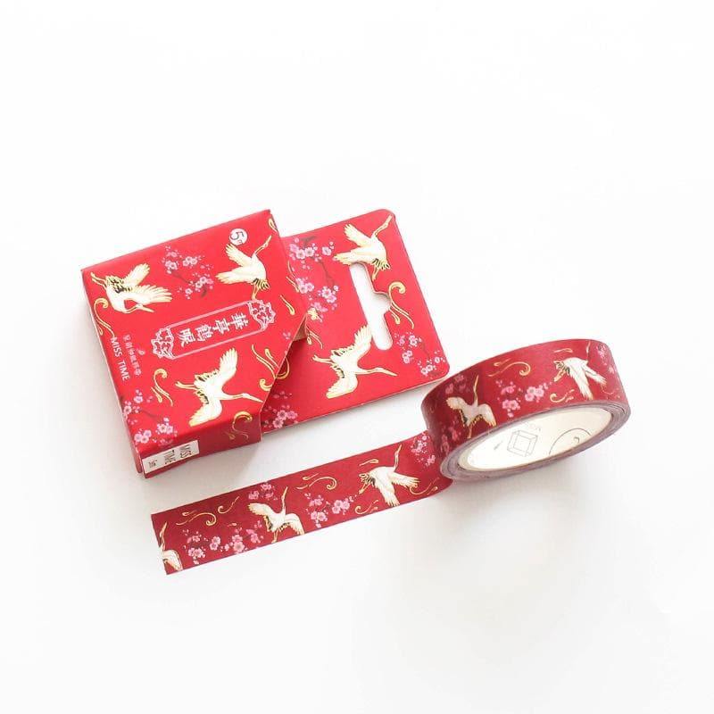 Decorative Tape - Washi Tape Set - Classic Designs - Red