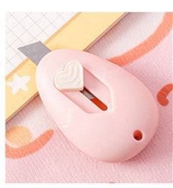 Utility Knives - Mini Retractable Utility Knife - Cat Paw - Pink / Egg
