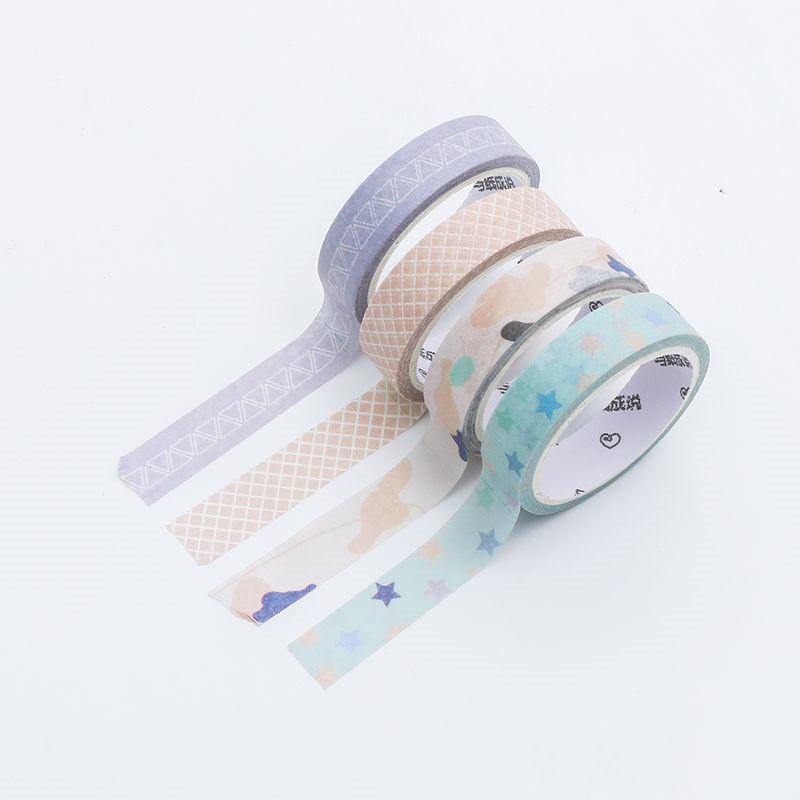 Decorative Tape - Pastel Washi Tape Set - Simple Pattern - Pastel