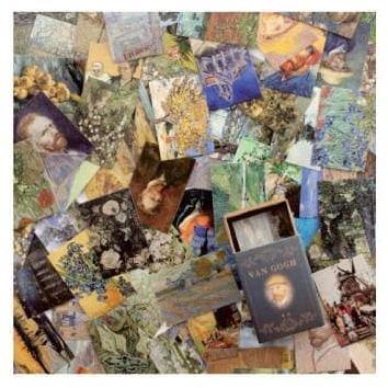 Scrapbooking Paper - Vintage Mini Cards - Van Gogh