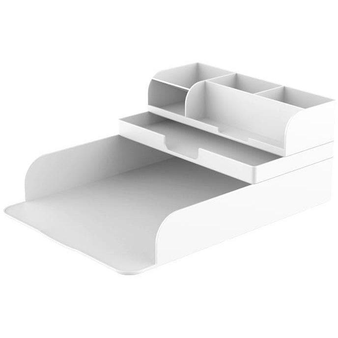 Desk Organizers - Stackable and Customizable Desktop Organizer - White / Style 2
