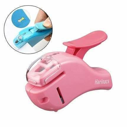 Stapleless Staplers - Stapleless Stapler - Kokuyo Harinacs - Pink/Small