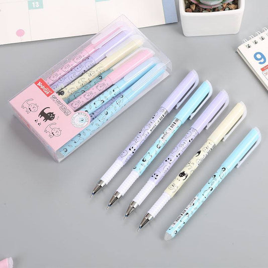 Gel Pen Sets - Erasable Gel Pen Set - Kap Cat -