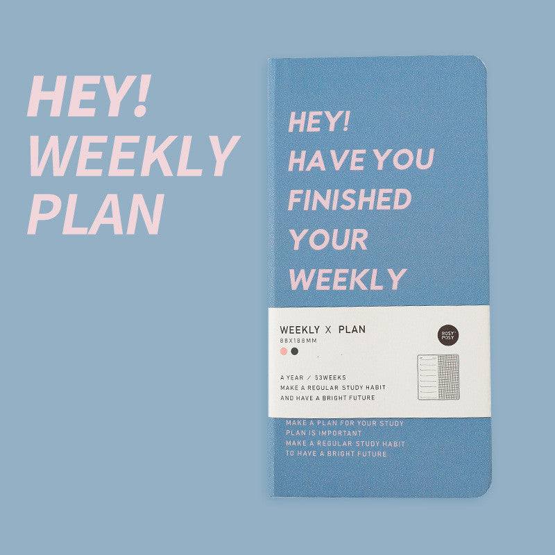 Planners - Weekly Plan Notebook - Blue