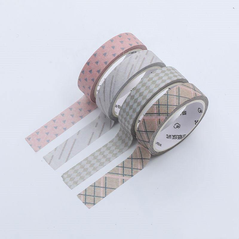 Decorative Tape - Pastel Washi Tape Set - Simple Pattern - Neutral