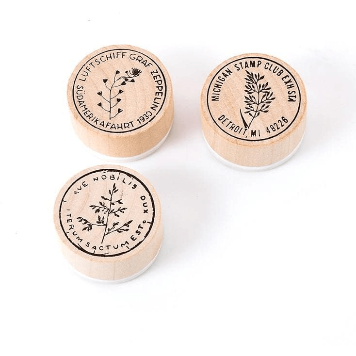 Decorative Stamps - Round Rubber Stamps - 5