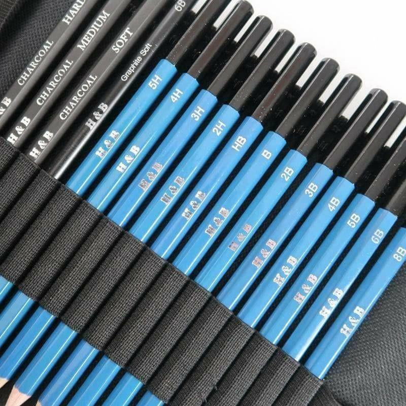 H&B Sketch and Drawing Graphite Pencil Set – Artiful Boutique
