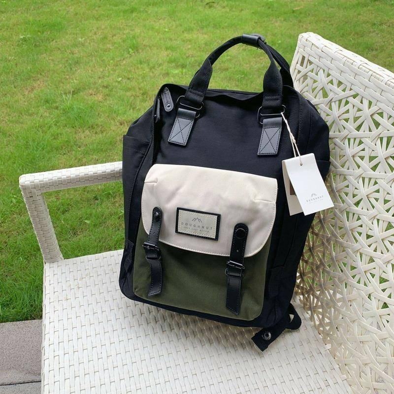 Waterproof Backpacks - Large Waterproof Backpack - Doughnut - Slate Green and Black