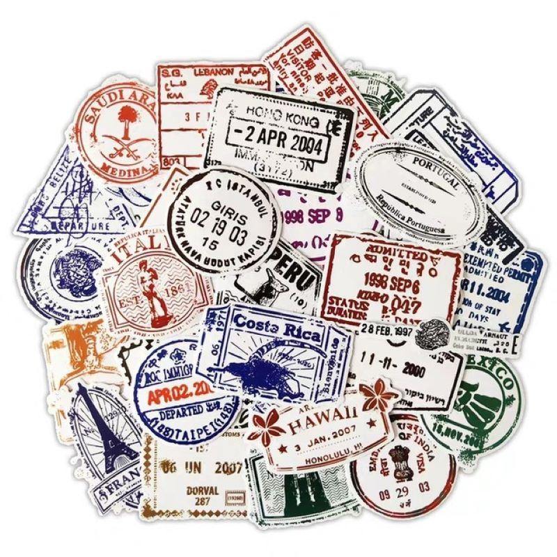 Decorative Stickers - Transluscent Postage Stamp Stickers - Default Title