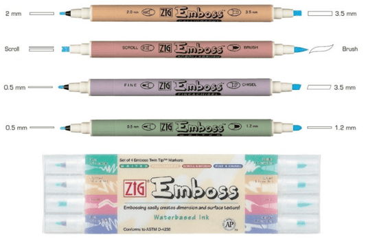 Embossing Pen Sets - Embossing Pen Set - Zig Emboss -