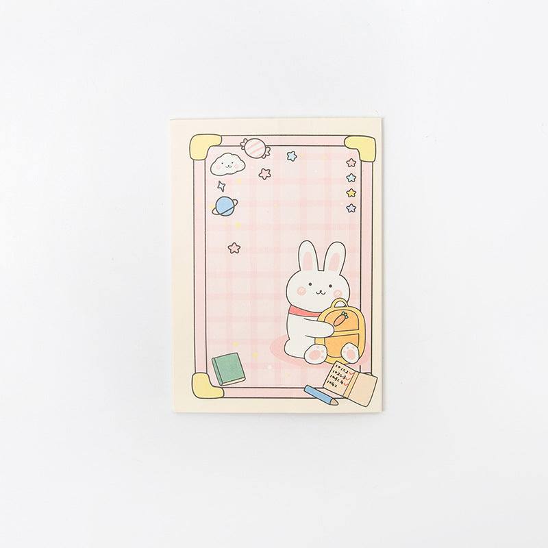 Sticky Notes - Large Sticky Notes - Cute Bunny - Backpack