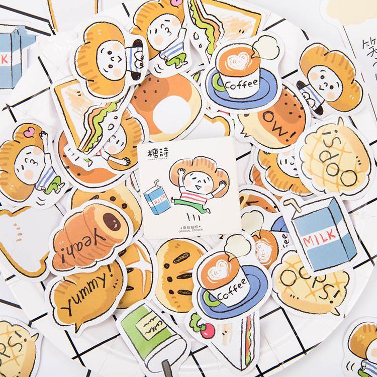 Decorative Stickers - Kawaii Food Stickers - Yummy Bread - Default Title