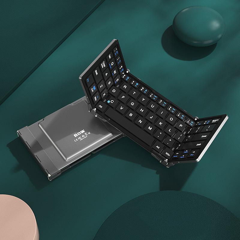 Rechargeable Keyboards - Foldable Keyboard - B.O.W - Black
