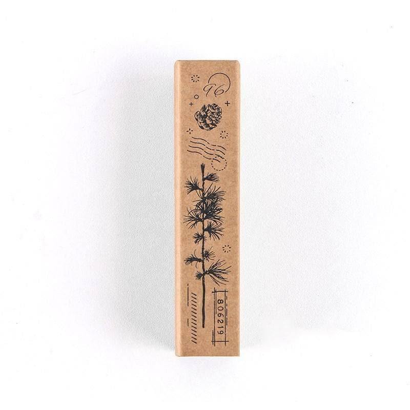 Decorative Stamps - Elongated Wooden Stamps - Floral Patterns - 96