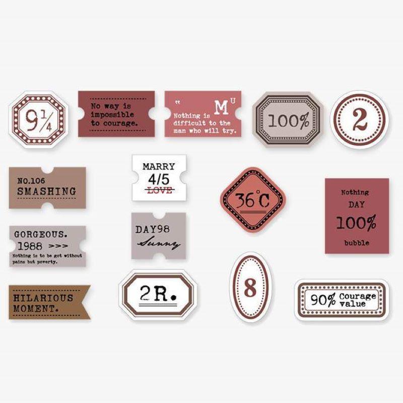 Decorative Papers - Vintage Mini Label Collection - Red