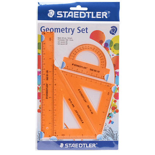 Geometry Sets - Geometry Set - Staedtler - Neon Orange