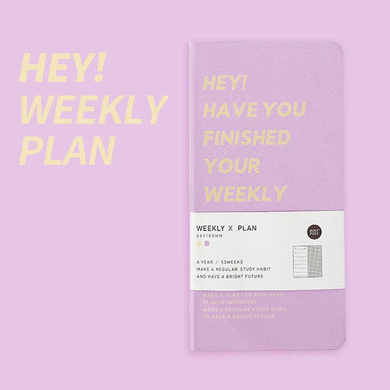 Planners - Weekly Plan Notebook - Purple