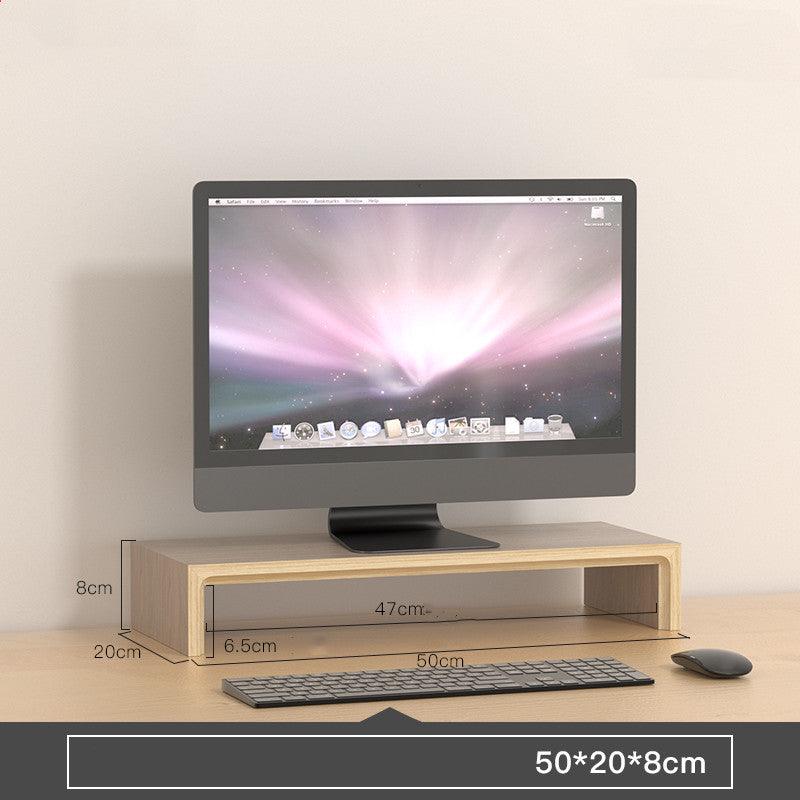 Desktop Organizers - Bamboo Monitor Stand Riser - Desktop Organizer - R