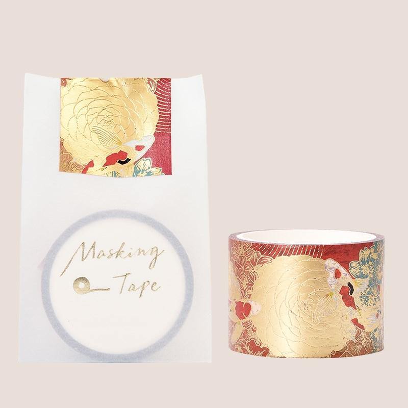 Decorative Tape - Golden Washi Tapes - Red