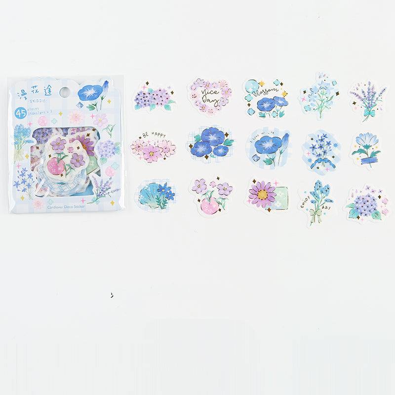 Stickers - Flower Collection Stickers - Purple