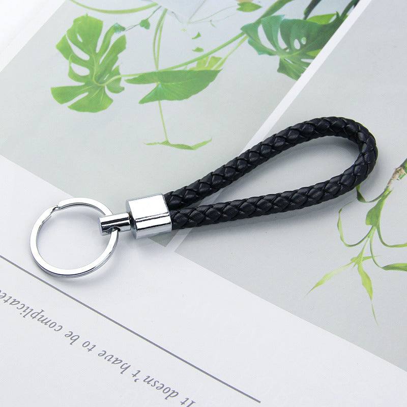 Keychain Wristlet - Keychain Wristlet - Faux Leather - Black