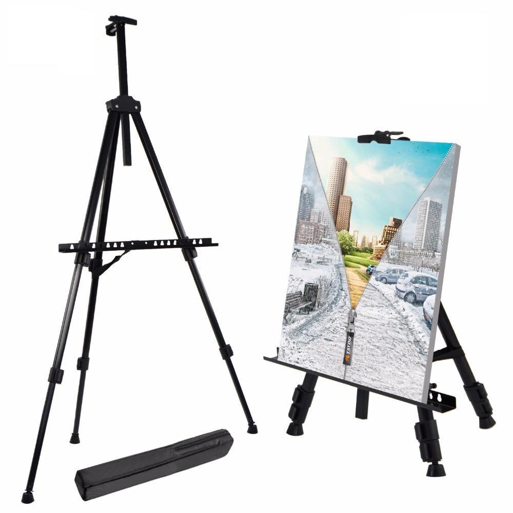 Easels - Retractable Tripod Easel with Storage Bag -