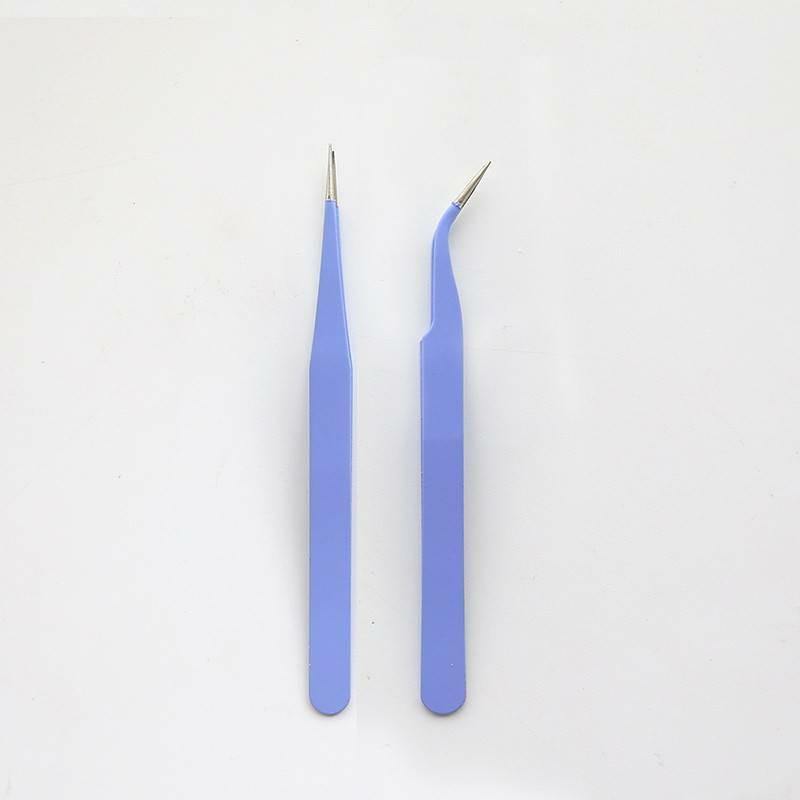 Tweezer Sets - Stainless Steel Tweezers - Blue