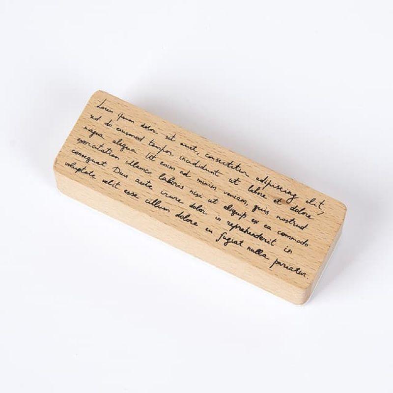 Decorative Stamps - Wooden Rubber Stamps - Inspiring Quotes - Paragraph