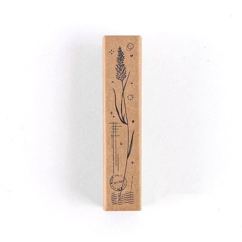 Decorative Stamps - Elongated Wooden Stamps - Floral Patterns - North