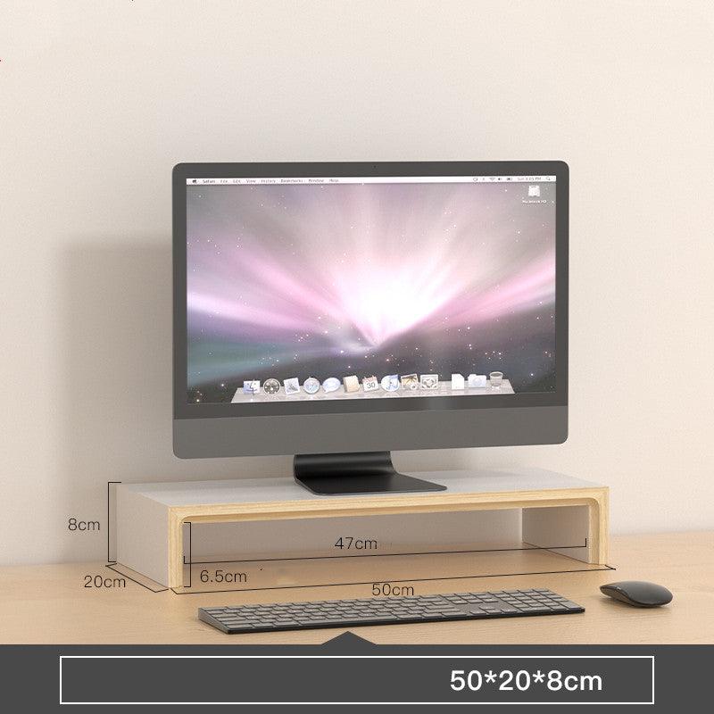 Desktop Organizers - Bamboo Monitor Stand Riser - Desktop Organizer - V