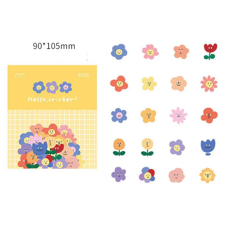 Decorative Stickers - Stickers - Little Kawaii Face - Garden