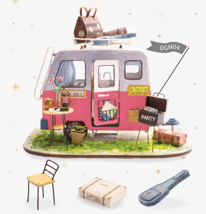 Miniature DIY Kits - Miniature DIY Kit - Rolife Happy Camper - Default Title