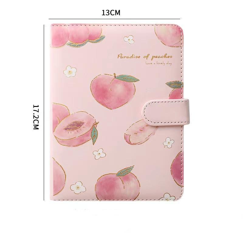 Notebooks & Notepads - Hardcover Notebook - Paradise of Peaches - Pink