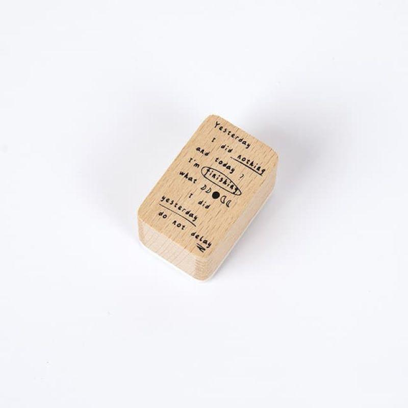 Decorative Stamps - Wooden Rubber Stamps - Inspiring Quotes - To Be Continued