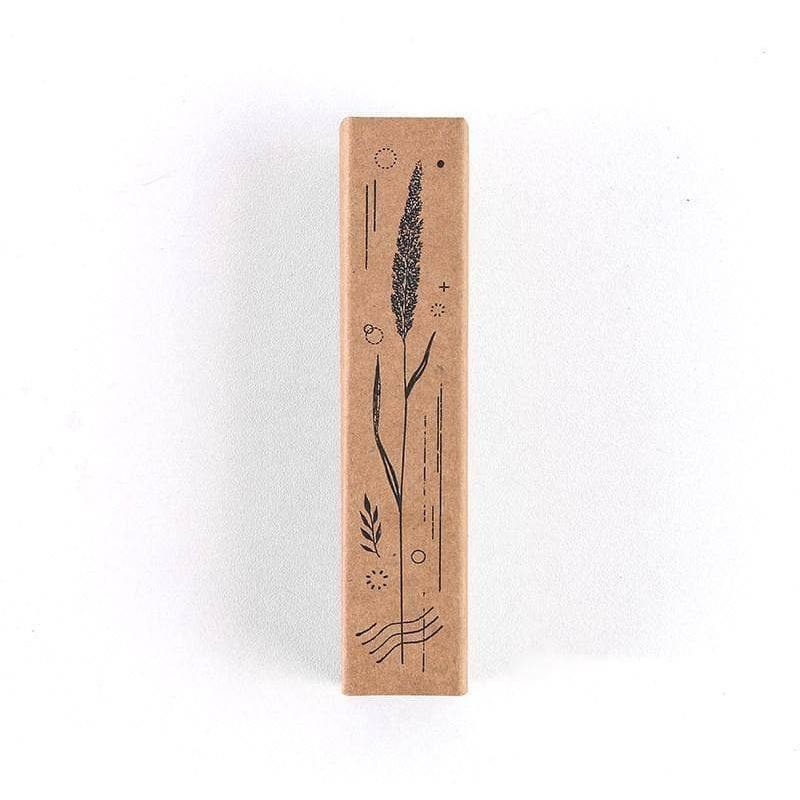Decorative Stamps - Elongated Wooden Stamps - Floral Patterns - Stormy night