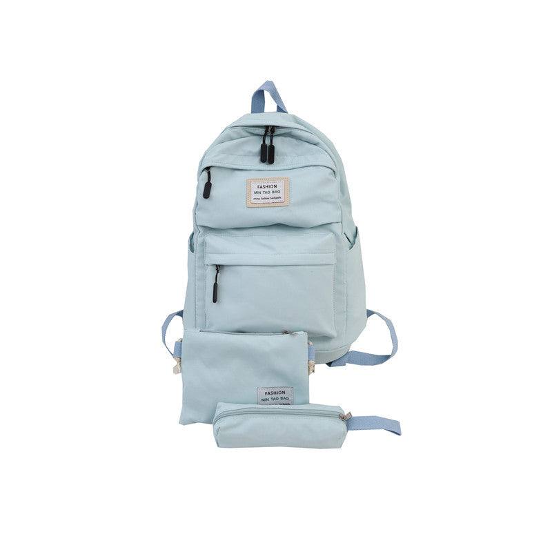 Backpacks - Waterproof Backpack, Snack Pouch & Pencil Case Set - Blue