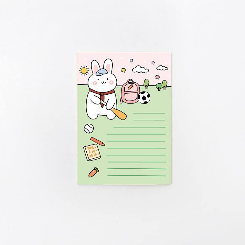 Sticky Notes - Large Sticky Notes - Cute Bunny - Spring