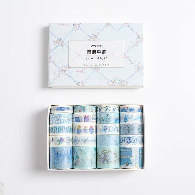 Washi Tape Sets - Washi Tape Set - Pastel Patterns - Blue Sky