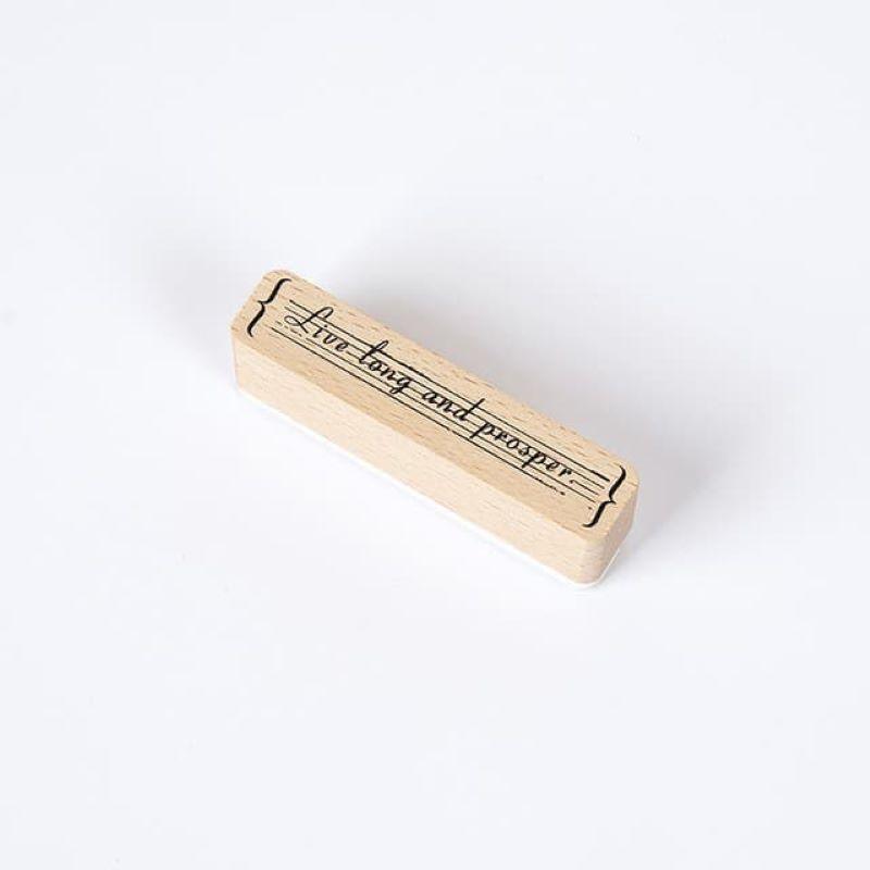 Decorative Stamps - Wooden Rubber Stamps - Inspiring Quotes - Endless Life