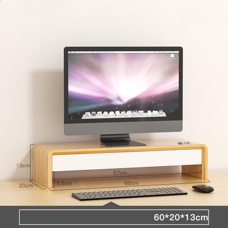 Desktop Organizers - Bamboo Monitor Stand Riser - Desktop Organizer - A