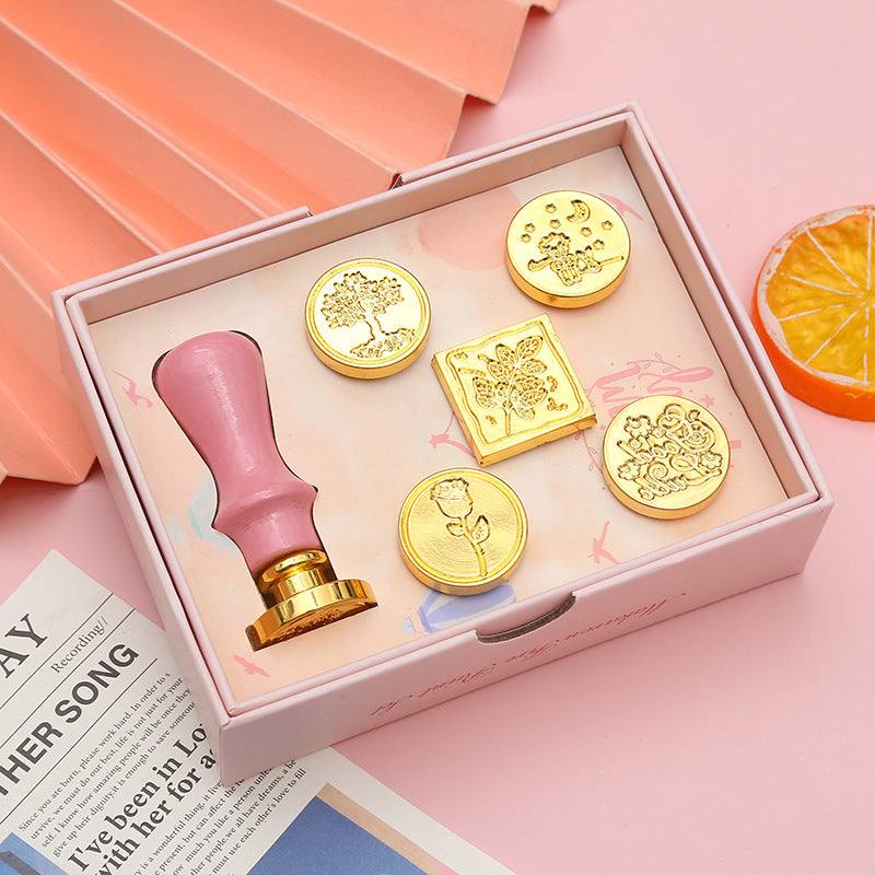 Sealing Stamps - Sealing Stamp Set - Gift Box - Pink