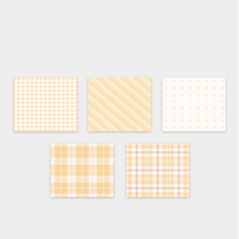 Scrapbooking Paper - Decorative Paper - Grid Pattern - Yellow